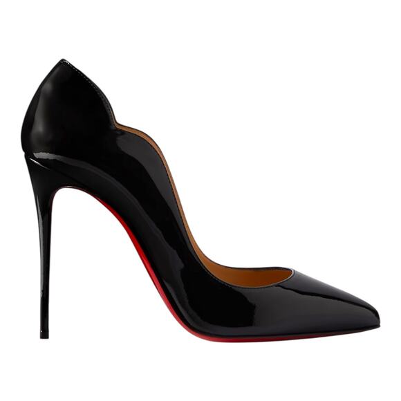 Christian Louboutin Hot Chick 100 Patent Leather Pump Black Size 38.5 - Picture 3 of 13